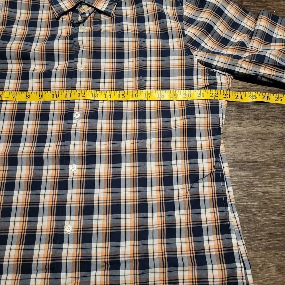 Banana Republic Mens Tailored Stretch Fit Long Sleeve Button Up Shirt Size Large